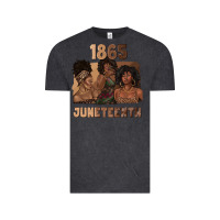 1865 Juneteenth Melanin With Afro Vintage Tee | Teevron