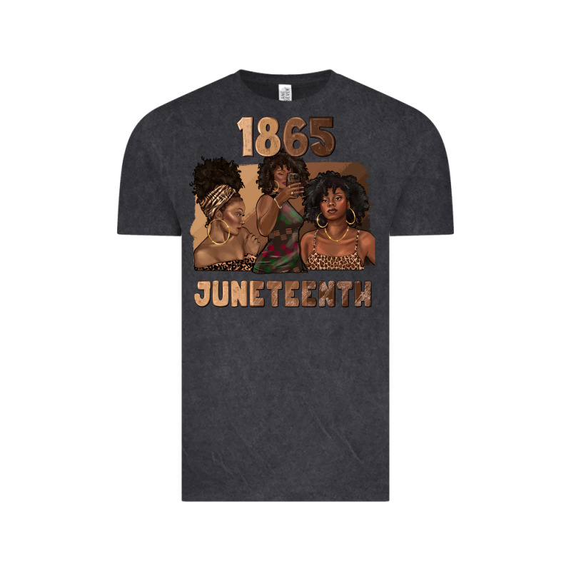 1865 Juneteenth Melanin With Afro Vintage Tee by texasbilliewilder | Teevron