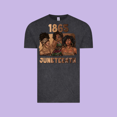 Vintage Tee 1865 juneteenth melanin with afro