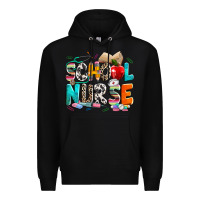 Black school nurse Premium Hoodie - NancyCooperArtShop