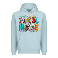 Blue Mist school nurse Premium Hoodie - NancyCooperArtShop