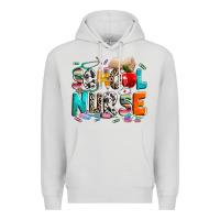 Dove Grey school nurse Premium Hoodie - NancyCooperArtShop
