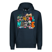 Navy school nurse Premium Hoodie - NancyCooperArtShop