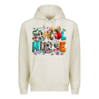 Oatmeal Heather school nurse Premium Hoodie - NancyCooperArtShop