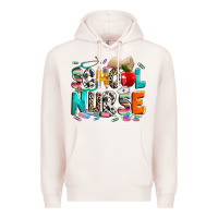 Pale Pink school nurse Premium Hoodie - NancyCooperArtShop
