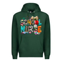 Sports Green school nurse Premium Hoodie - NancyCooperArtShop