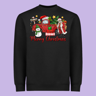 Heavyweight Sweatshirt merry christmas truck