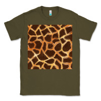Army Green giraffe seamless pattern Classic Tee - BundleAndBundleShop