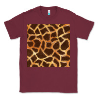 Burgundy giraffe seamless pattern Classic Tee - BundleAndBundleShop