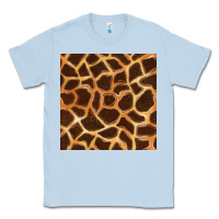 Dusty Blue giraffe seamless pattern Classic Tee - BundleAndBundleShop