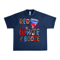 Navy red white and booze Urban Heavy Tee - Zillion Design Studio