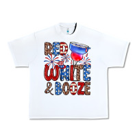 Red White And Booze Urban Heavy Tee | Teevron