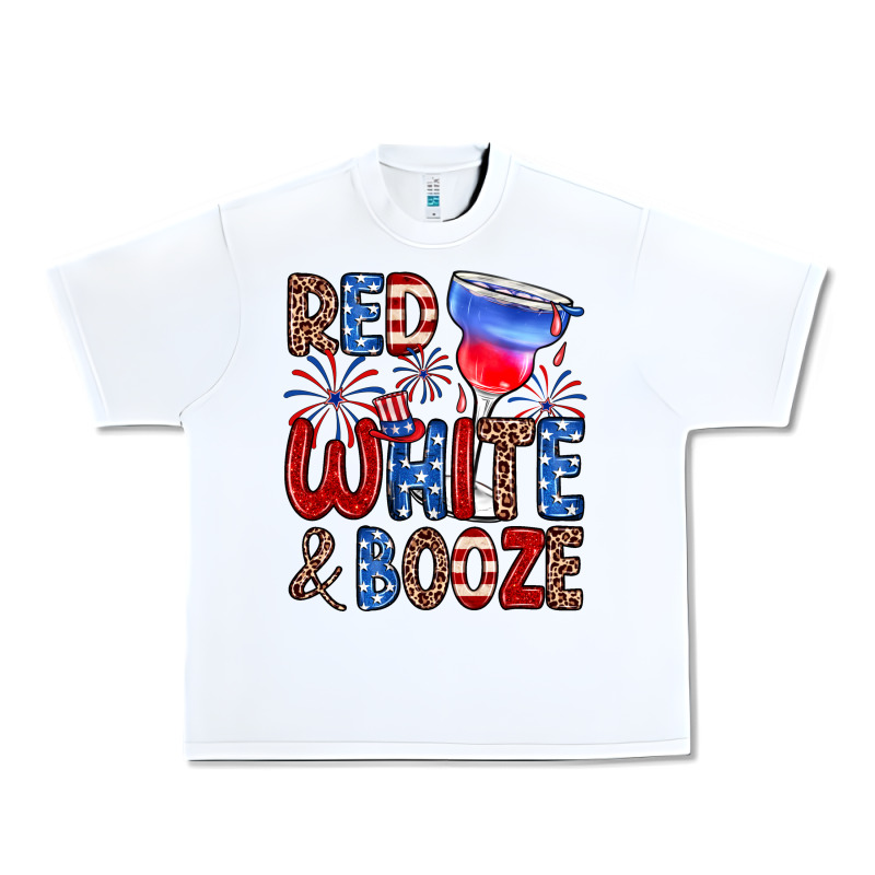 Red White And Booze Urban Heavy Tee by Zillion Design Studio | Teevron