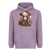 Mooey Christmas Baby Calf Heavyweight Hoodie | Teevron