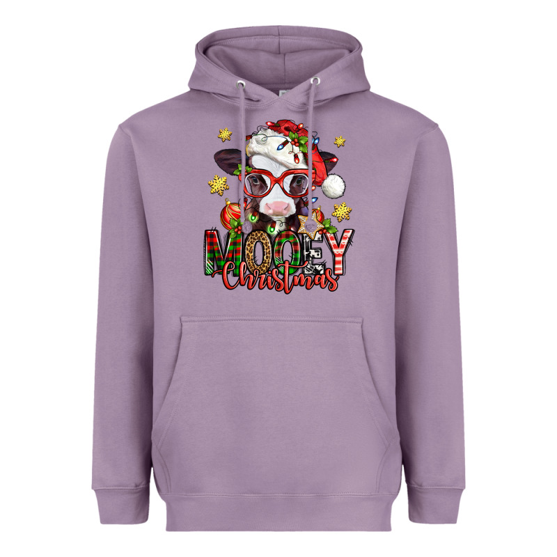 Mooey Christmas Baby Calf Heavyweight Hoodie by Jasminsmagicworld | Teevron