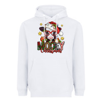 White mooey christmas baby calf Heavyweight Hoodie - Jasminsmagicworld