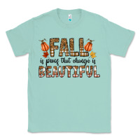 Seafoam Fall Classic Tee - CowhideDigitalArt