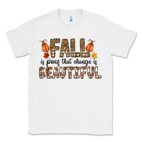 White Fall Classic Tee - CowhideDigitalArt