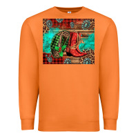 Carrot country boots and cowboy hat christmas Premium Sweatshirt - Jasminsmagicworld