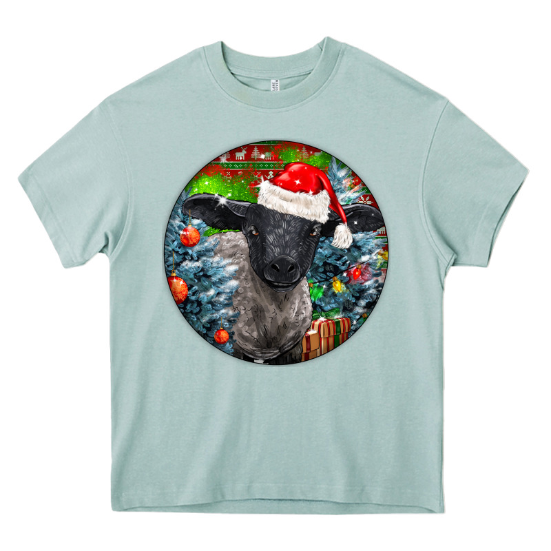 Christmas Suffolk Baby Sheep Ornament Heavy Core Tee by LillyAllenDesigns | Teevron