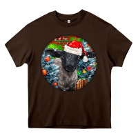 Chocolate Brown christmas suffolk baby sheep ornament Heavy Core Tee - LillyAllenDesigns