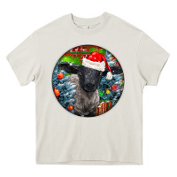 Cream christmas suffolk baby sheep ornament Heavy Core Tee - LillyAllenDesigns