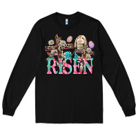 Black He is risen Easter Day Long Sleeve Tee - CowGirlArtShop