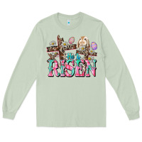 Matcha He is risen Easter Day Long Sleeve Tee - CowGirlArtShop