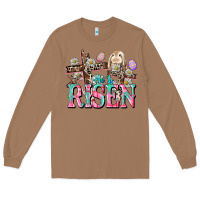 Toasted Coconut He is risen Easter Day Long Sleeve Tee - CowGirlArtShop