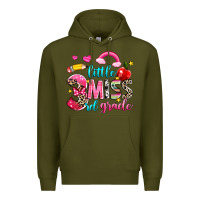 Army Green little miss third grade Premium Hoodie - NancyCooperArtShop