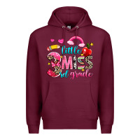 Burgundy little miss third grade Premium Hoodie - NancyCooperArtShop