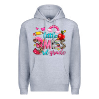 Heather Grey little miss third grade Premium Hoodie - NancyCooperArtShop