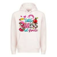 Pale Pink little miss third grade Premium Hoodie - NancyCooperArtShop
