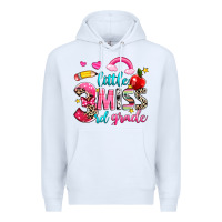 White little miss third grade Premium Hoodie - NancyCooperArtShop