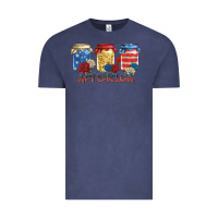 Vintage Denim america mason jar Vintage Tee - Zillion Design Studio