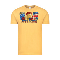 Vintage Mustard america mason jar Vintage Tee - Zillion Design Studio