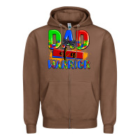 Chestnut dad of a warrior Zipper Hoodie - AdoDesignShop
