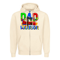 Sandshell dad of a warrior Zipper Hoodie - AdoDesignShop