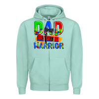 Seafoam dad of a warrior Zipper Hoodie - AdoDesignShop