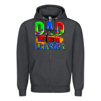 Smoke dad of a warrior Zipper Hoodie - AdoDesignShop