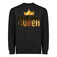 Black birthday queen Heavyweight Sweatshirt - MaliasSmallBusiness