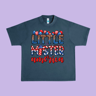 Little Mister America Urban Heavy Tee Designed By Zillion Design Studio