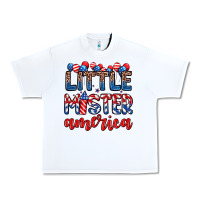 White little mister America Urban Heavy Tee - Zillion Design Studio