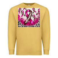Antique Gold breast cancer american football ribbon Premium Sweatshirt - NancyCooperArtShop