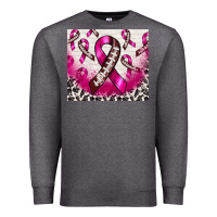 Charcoal Heather breast cancer american football ribbon Premium Sweatshirt - NancyCooperArtShop