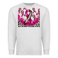 Oatmeal Heather breast cancer american football ribbon Premium Sweatshirt - NancyCooperArtShop