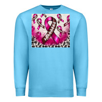 Ocean Blue breast cancer american football ribbon Premium Sweatshirt - NancyCooperArtShop