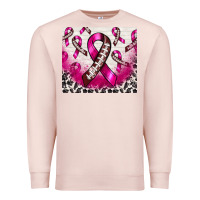 Pale Pink breast cancer american football ribbon Premium Sweatshirt - NancyCooperArtShop