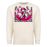 Sandshell breast cancer american football ribbon Premium Sweatshirt - NancyCooperArtShop