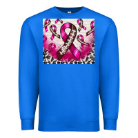 True Royal breast cancer american football ribbon Premium Sweatshirt - NancyCooperArtShop